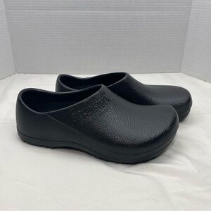Birkenstock Like New Black Profi-Birki Polyurethane SlipOn Clog Women Size 8-8.5